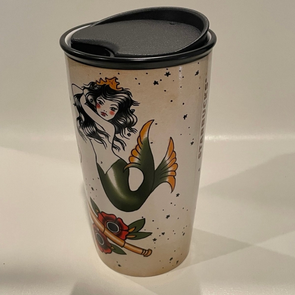 2015 Starbucks Coffee Siren Tattoo Travel Mug